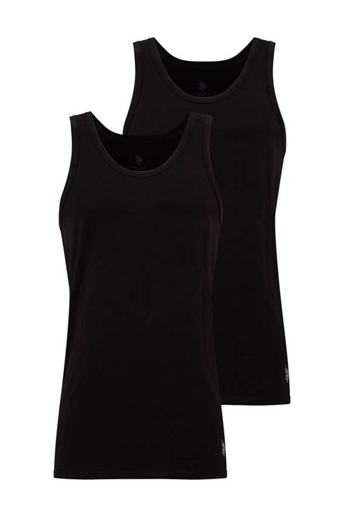 U.s Polo Assn. 90000 Erkek Battal 2li Atlet-Siyah