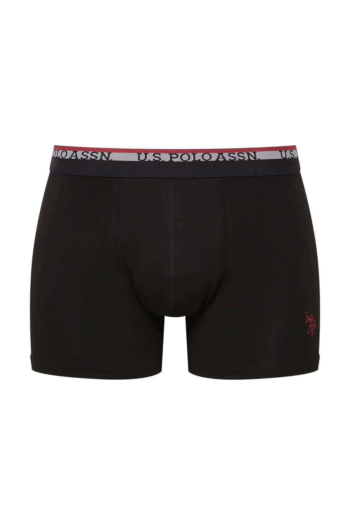 U.s Polo Assn. 80489 Erkek Modal 2li Boxer-Siyah&Antrasit