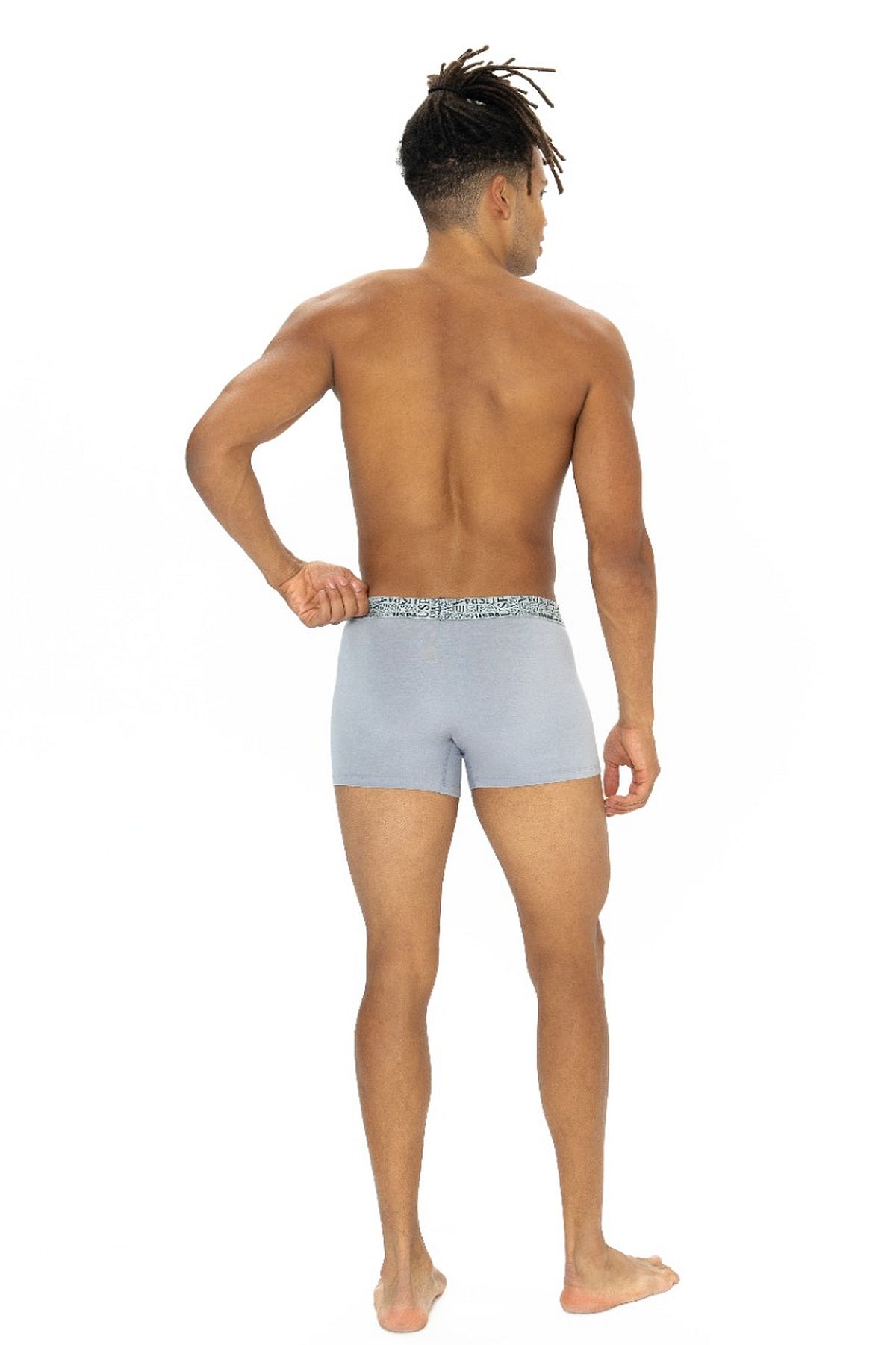 U.s Polo Assn. 80543 Erkek Pamuklu 3lü Boxer-Siyah&Lacivert&Grimelanj