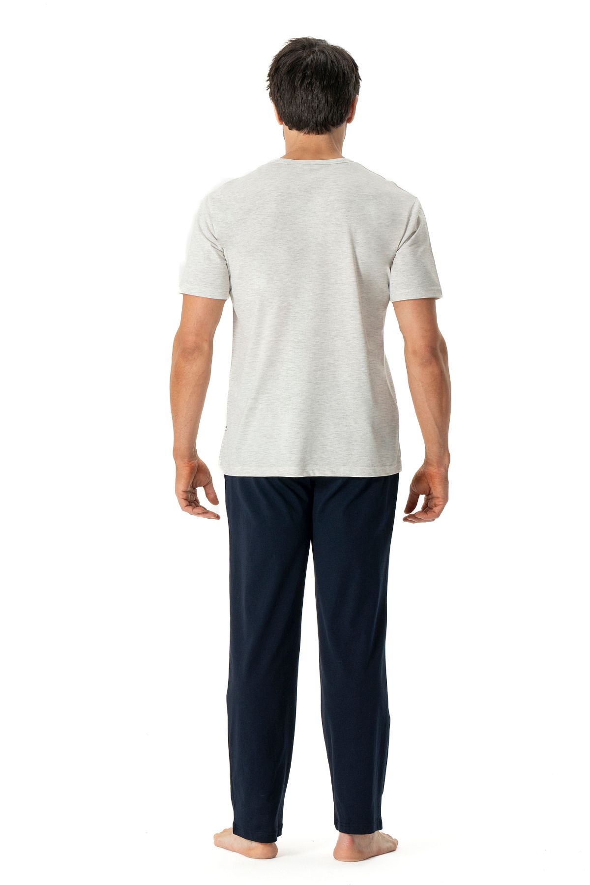 U.s Polo Assn. 18798 Erkek Kısa Kollu Pijama Takımı-Karmelanj