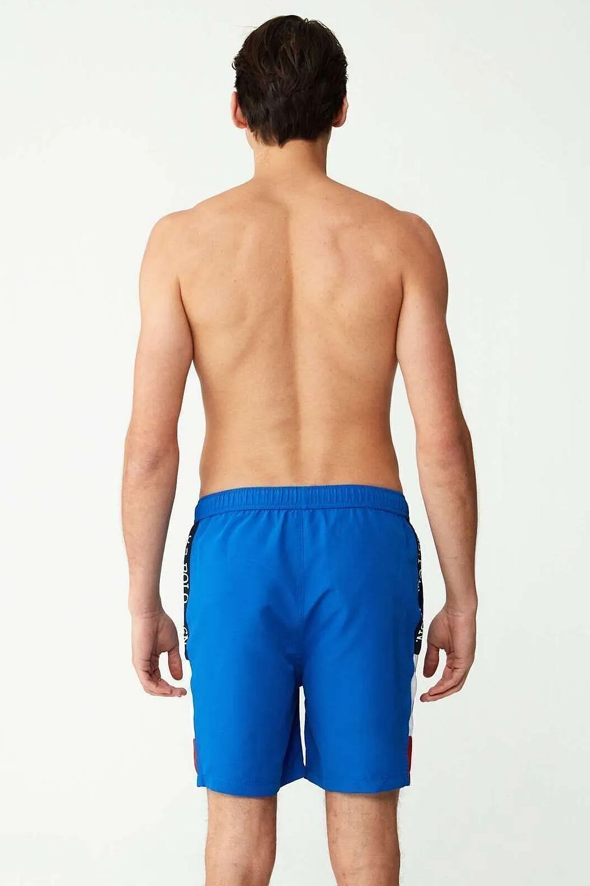 U.s Polo Assn. 23005 Erkek Cepli Uzun Deniz Şortu-Saks
