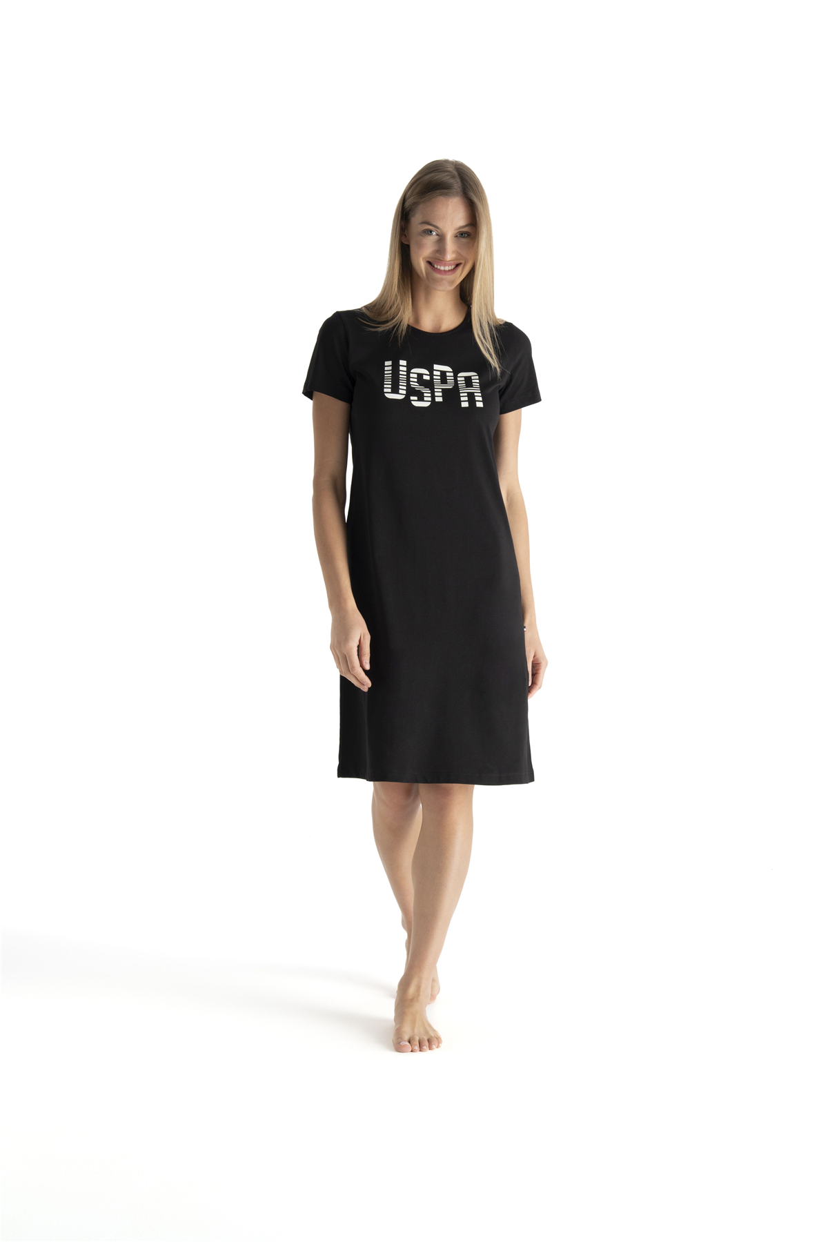 U.s Polo Assn. 20206 Kadın Kısa Kollu Gecelik-Lacivert