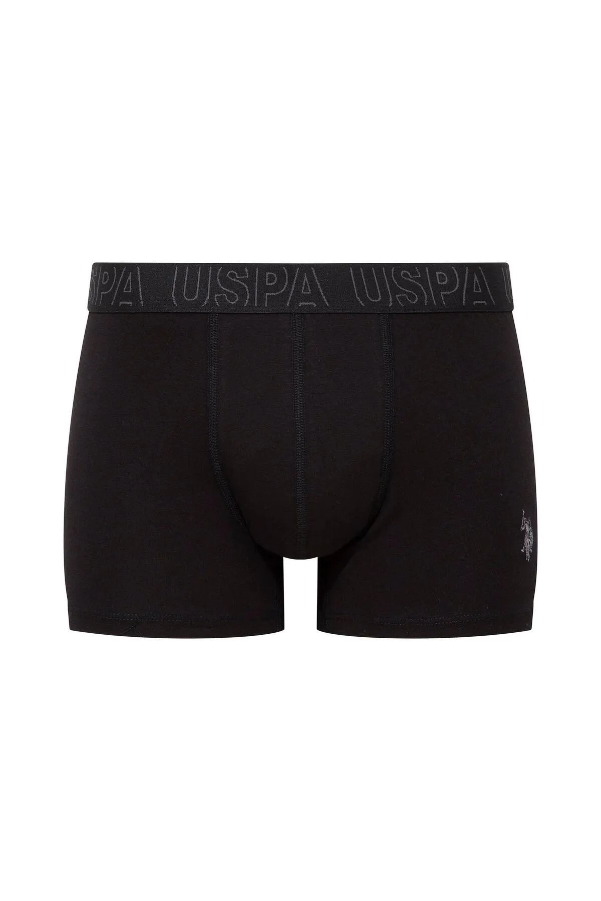 U.s Polo Assn. 80518 Erkek Pamuklu 3lü Boxer-Bordo&Lacivert&Siyah