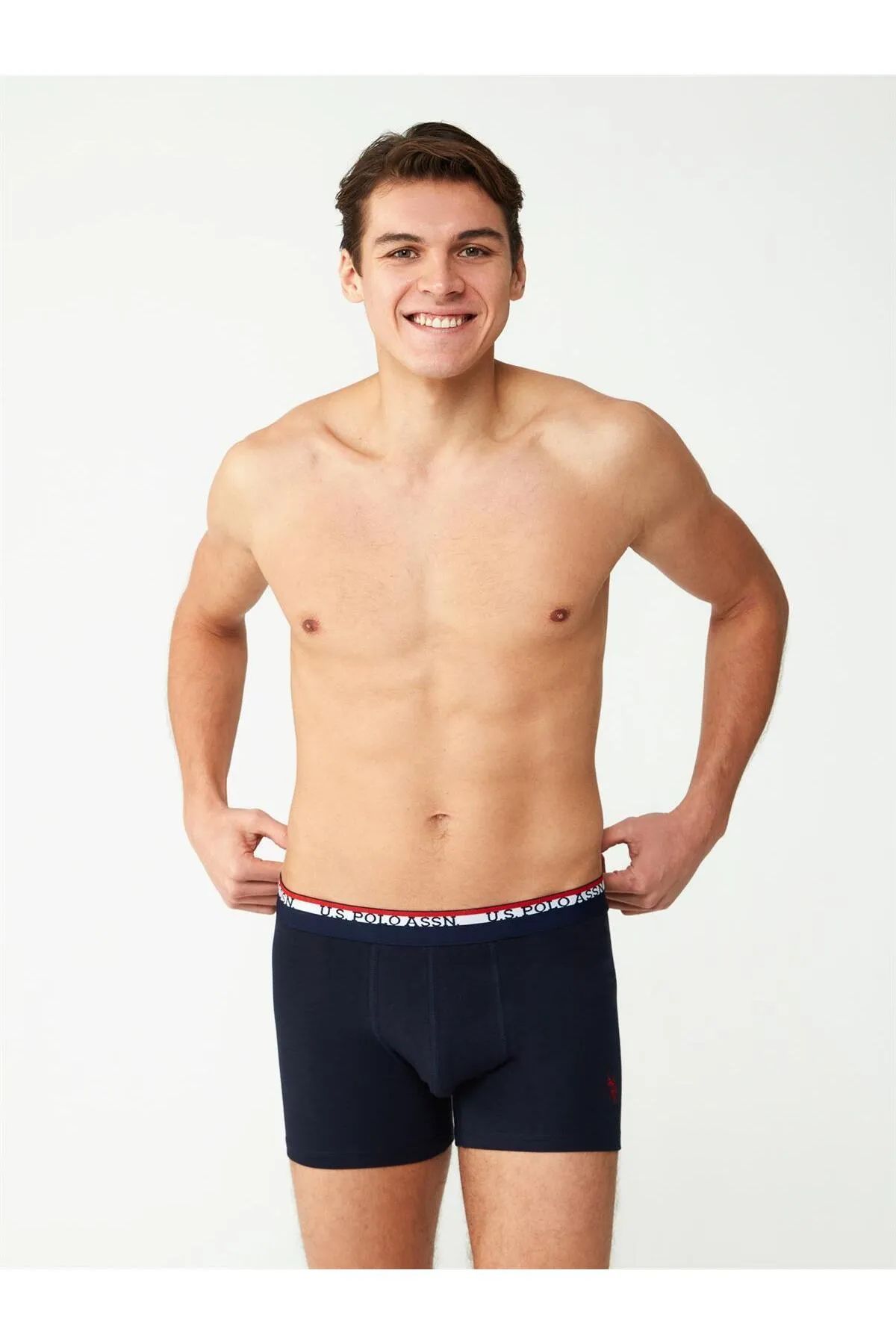 U.s Polo Assn. 80489 Erkek Modal 2li Boxer-Lacivert&Antrasit