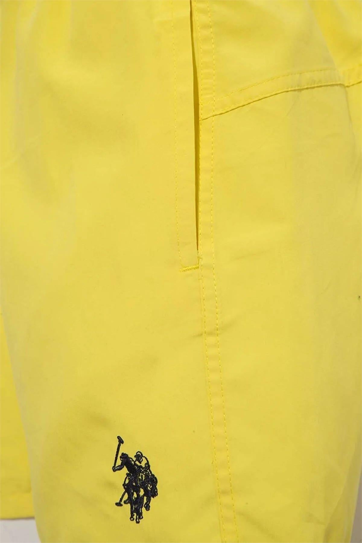 U.s Polo Assn. 21000 Erkek Orta Boy Deniz Şortu-Sarı