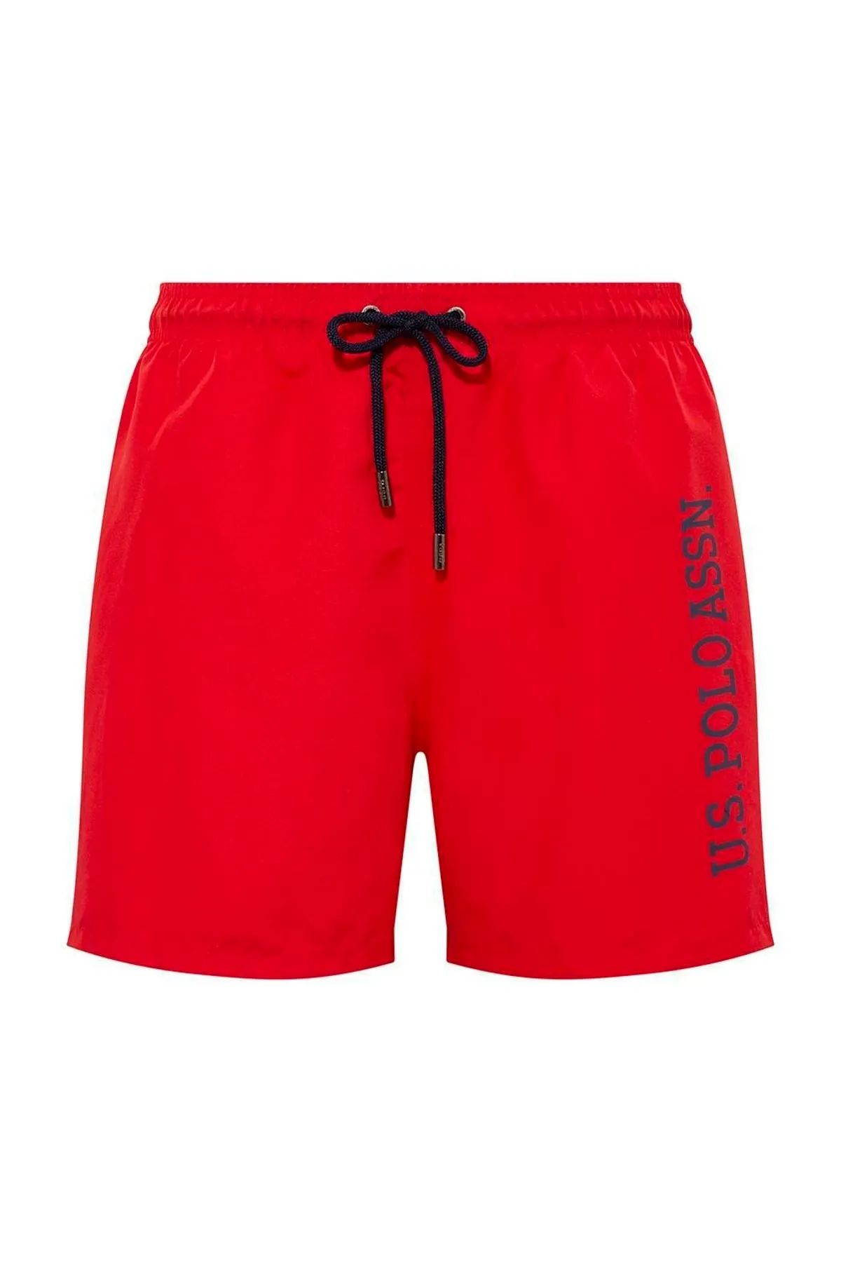 U.s Polo Assn. 21005 Erkek Orta Boy Deniz Şortu-Kırmızı
