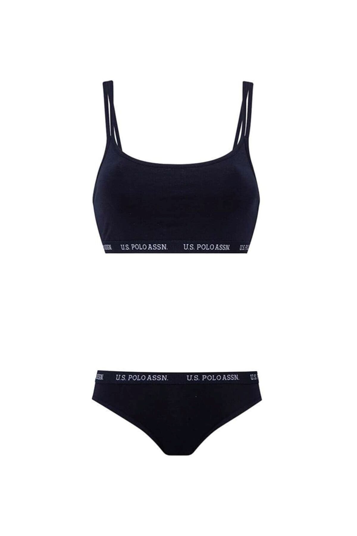 U.s Polo Assn. 65004 Kadın Büstiyer slip Set-Lacivert