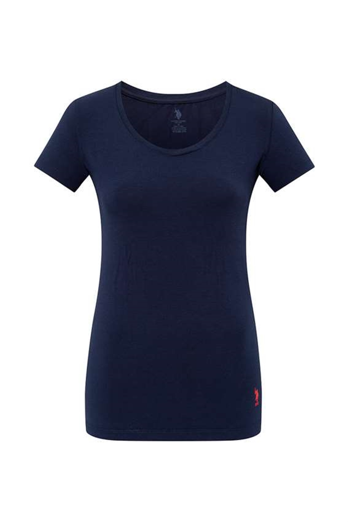 U.s Polo Assn. 66003 Kadın Derin Yuvarlak Yaka T-Shırt-Lacivert