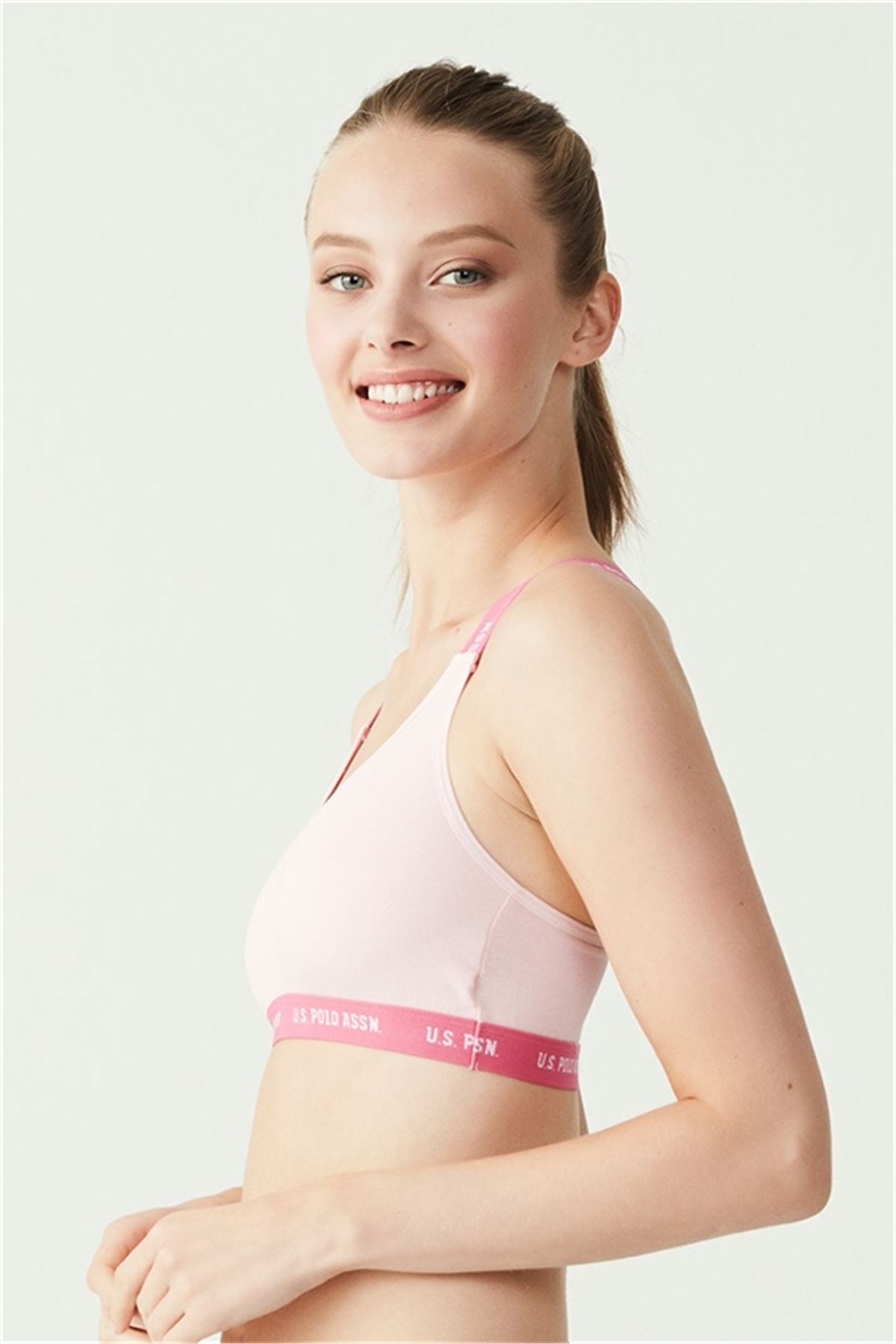 U.s Polo Assn. 66117 Çapraz Askılı Büstiyer-Pembe