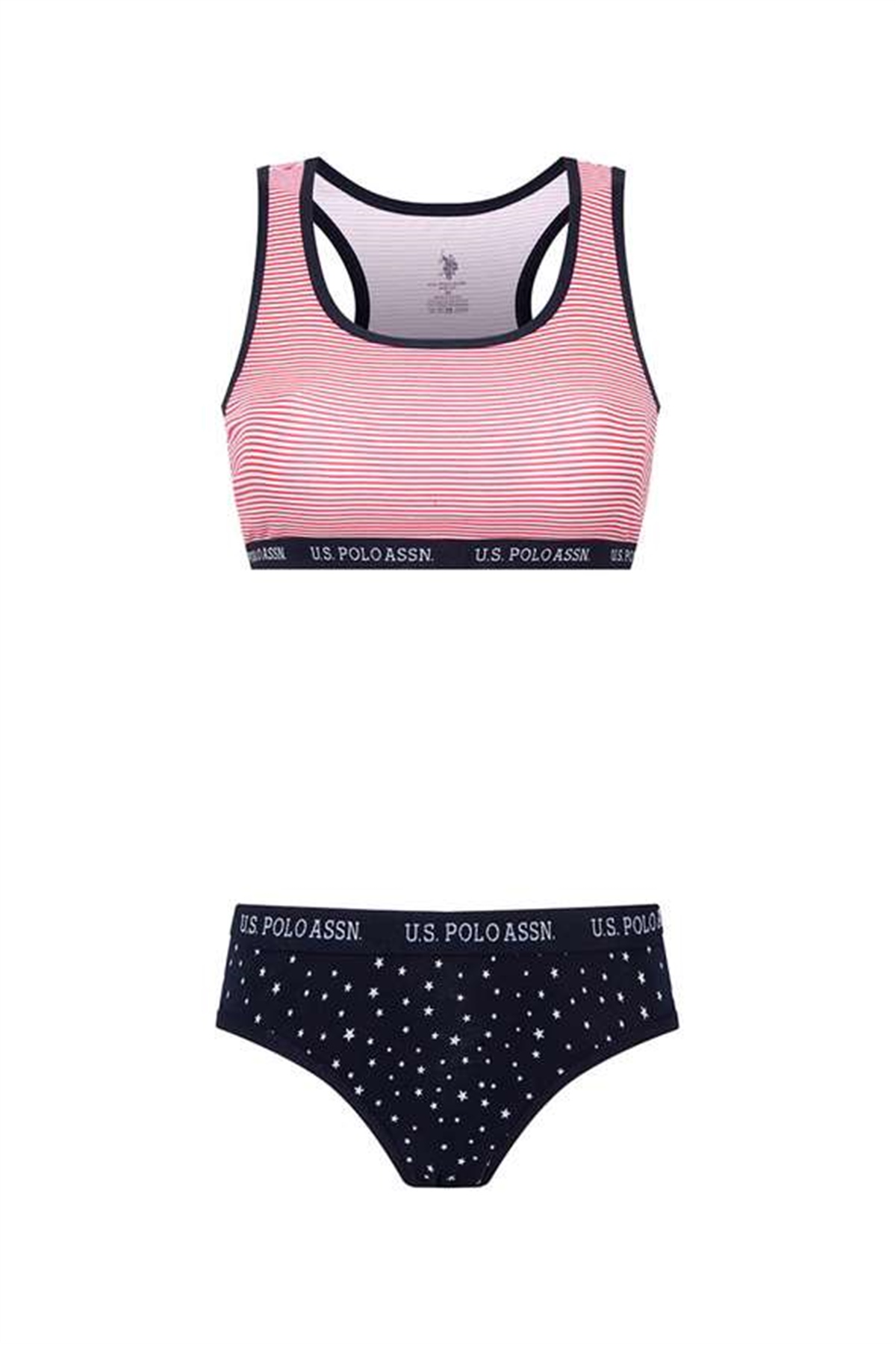 U.s Polo Assn. 66251 Kadın Büstiyer Slip Takım-Lacivert