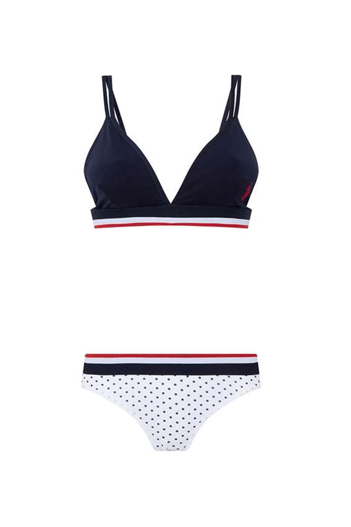 U.s Polo Assn. 66253 Kadın Büstiyer Slip Takım-Lacivert