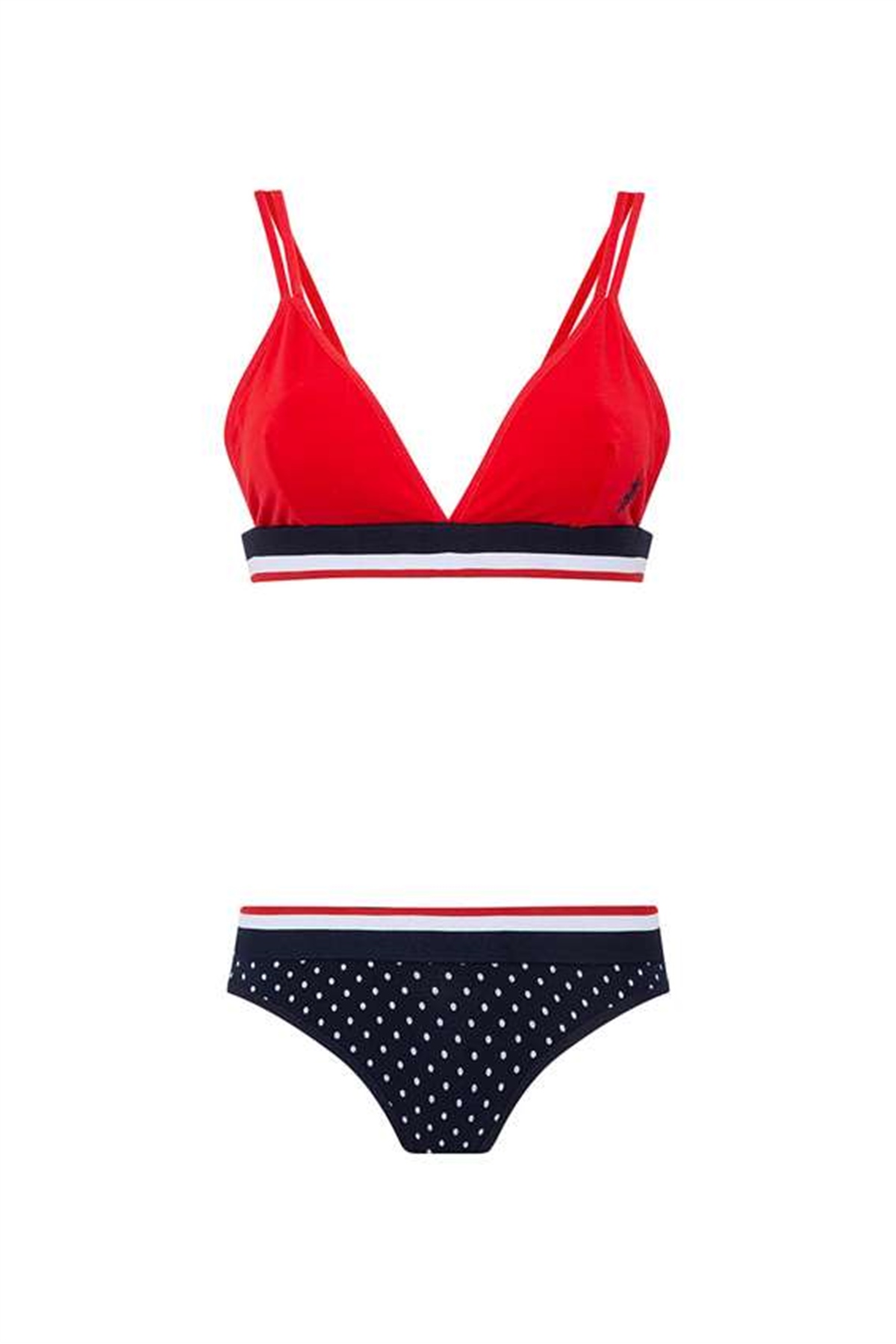 U.s Polo Assn. 66253 Kadın Büstiyer Slip Takım-Kırmızı