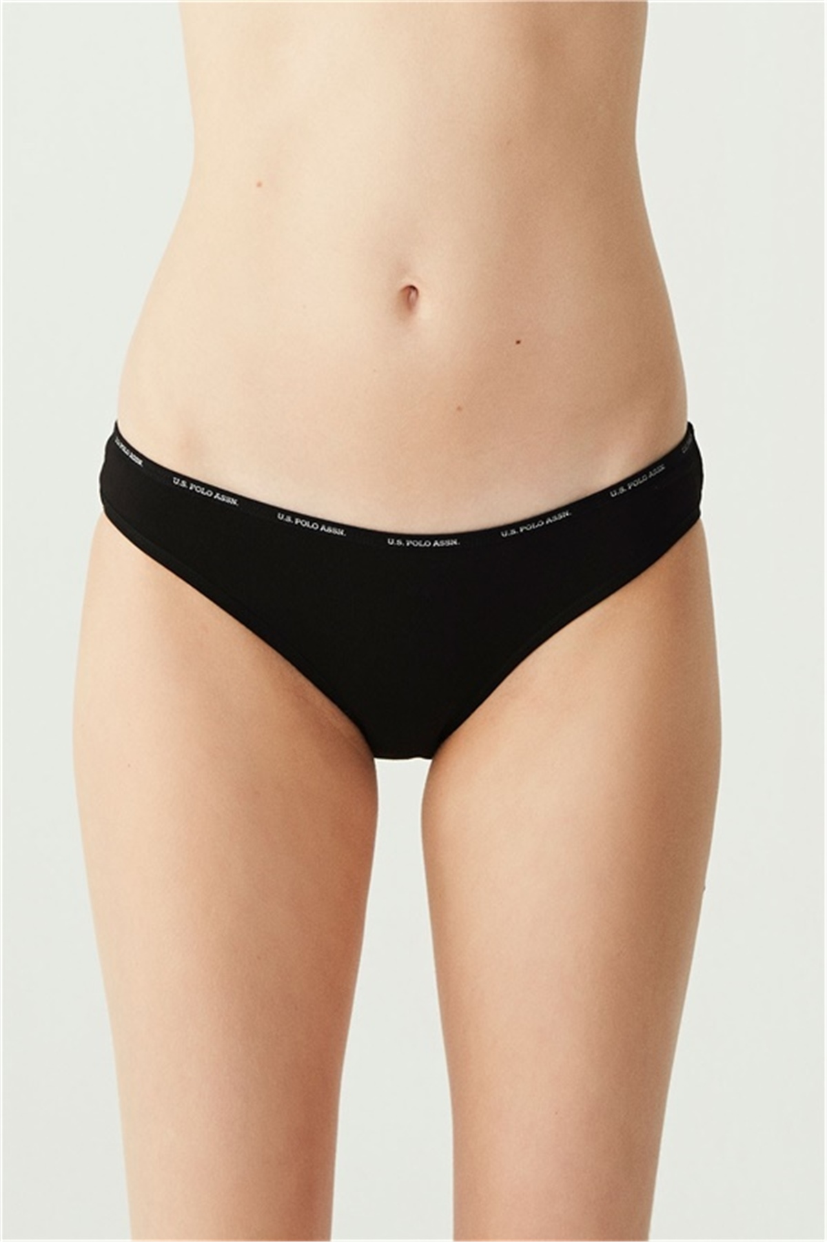 U.s Polo Assn. 67001 Kadın 5 Li Düşük Bel slip-Siyah&Ten&Beyaz&Fuşya&Lacivert