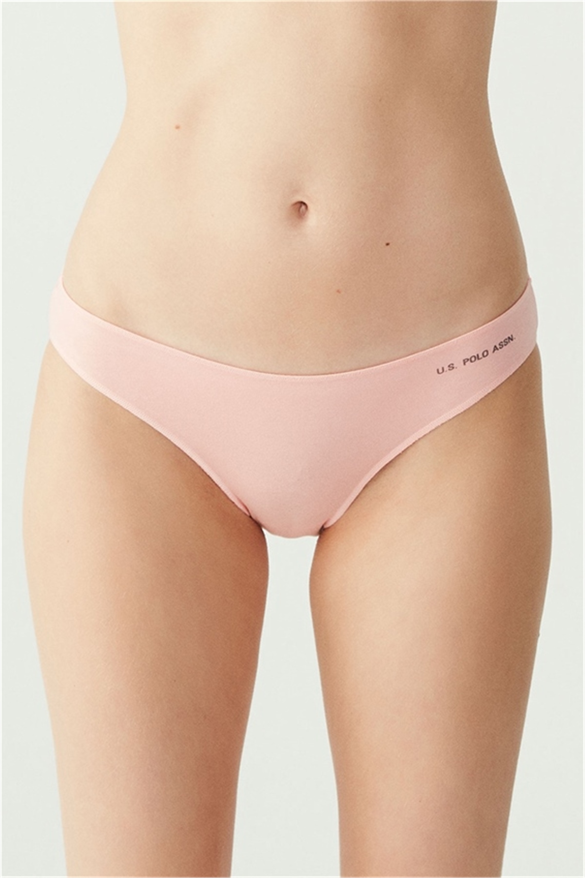 U.s Polo Assn. 67006 Kadın 5 Li Kıl Lastiklı slip-Siyah&Ten&Beyaz&Somon&Kırmızı
