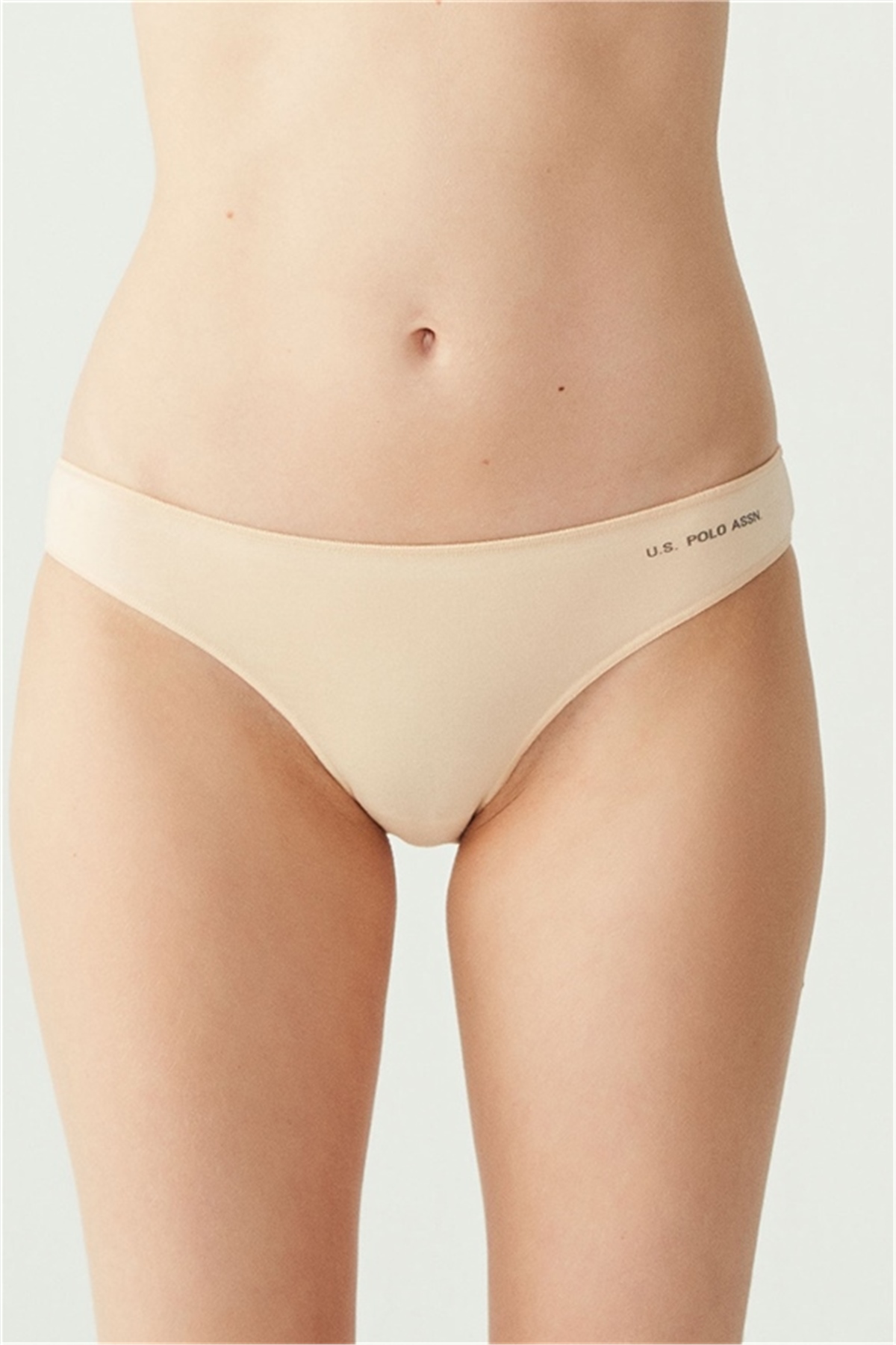 U.s Polo Assn. 67006 Kadın 5 Li Kıl Lastiklı slip-Siyah&Ten&Beyaz&Somon&Kırmızı