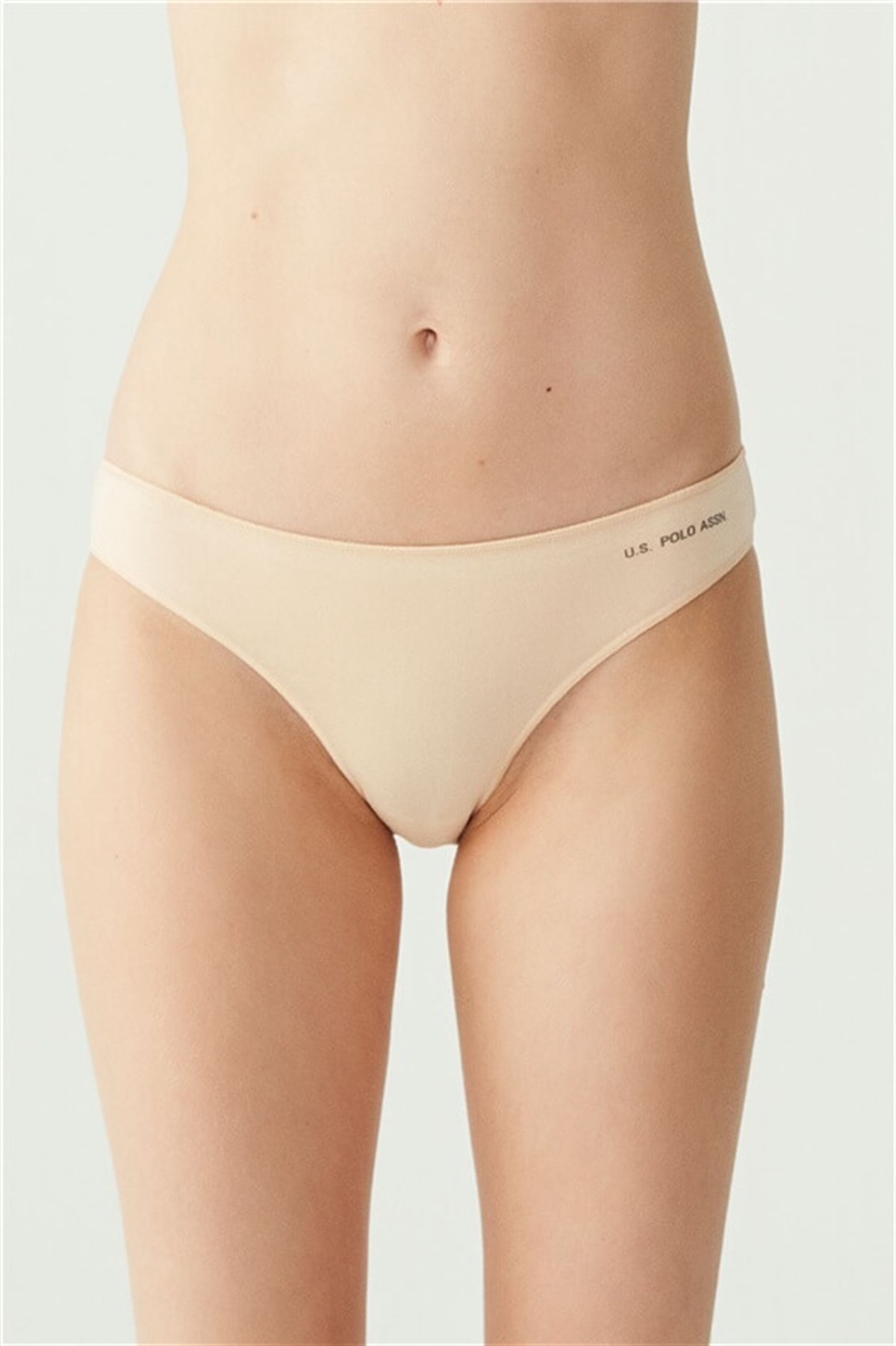 U.s Polo Assn. 67006 Kadın 5 Li Kıl Lastiklı slip-Siyah&Ten&Beyaz&Ten&Beyaz