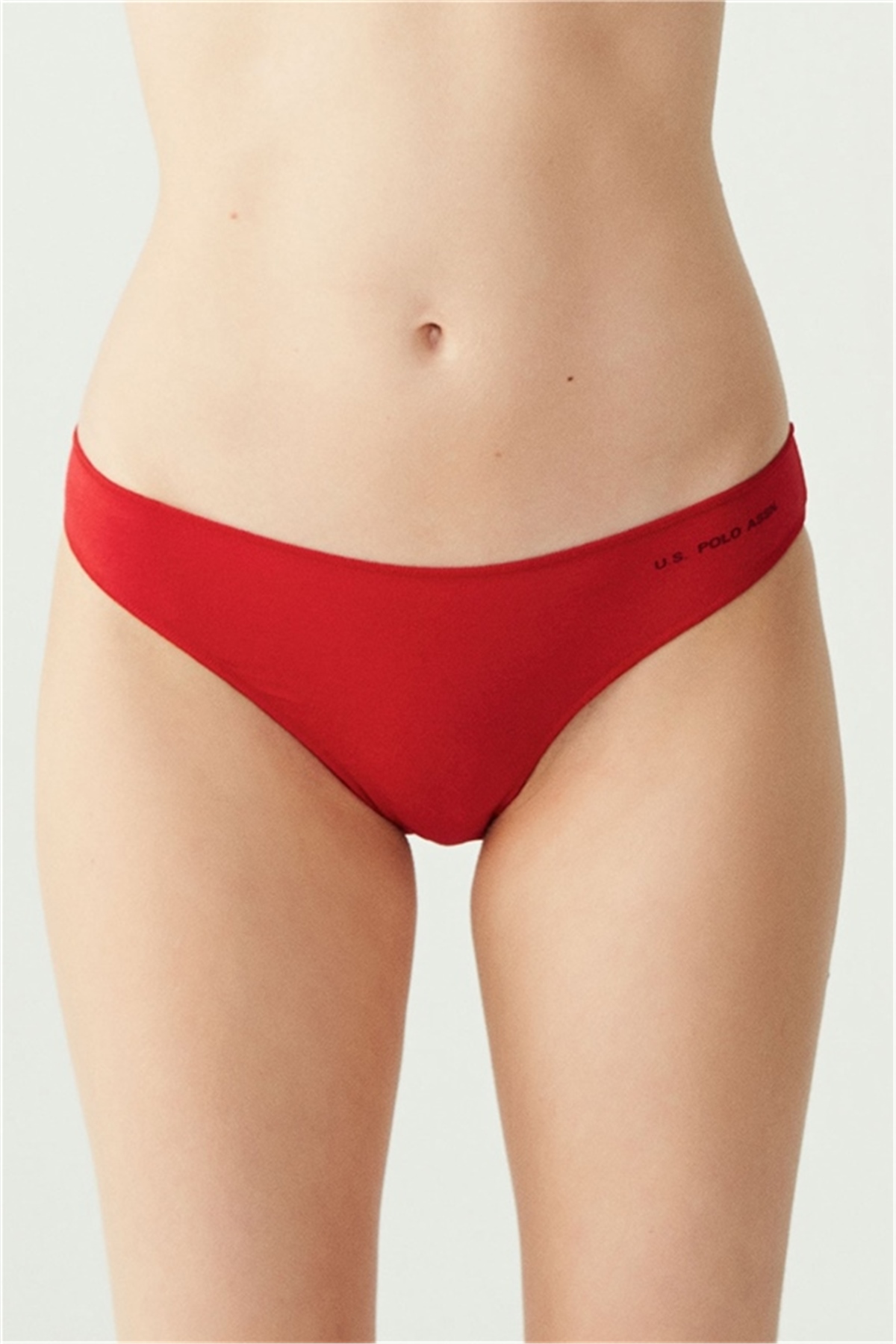 U.s Polo Assn. 67006 Kadın 5 Li Kıl Lastiklı slip-Siyah&Ten&Beyaz&Somon&Kırmızı