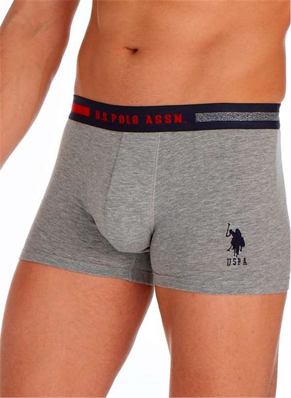 U.s Polo Assn. 80155 Erkek 3 Lü Boxer-Lacivert&Grimelanj&Beyaz