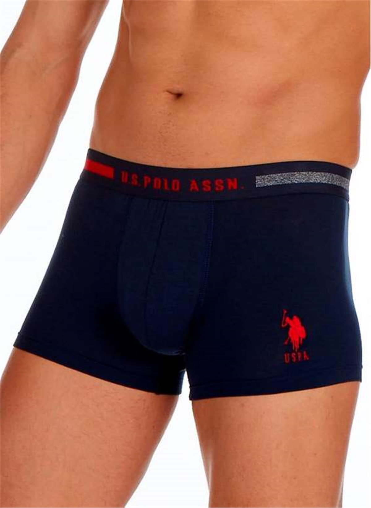 U.s Polo Assn. 80155 Erkek 3 Lü Boxer-Lacivert&Grimelanj&Beyaz