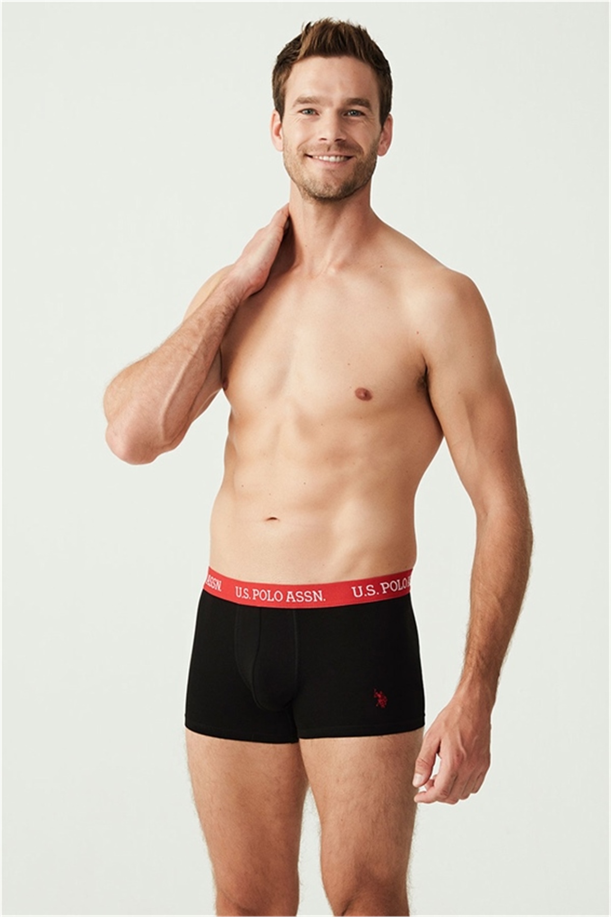 U.s Polo Assn. 80253 Erkek 3 Lü Boxer-Siyah