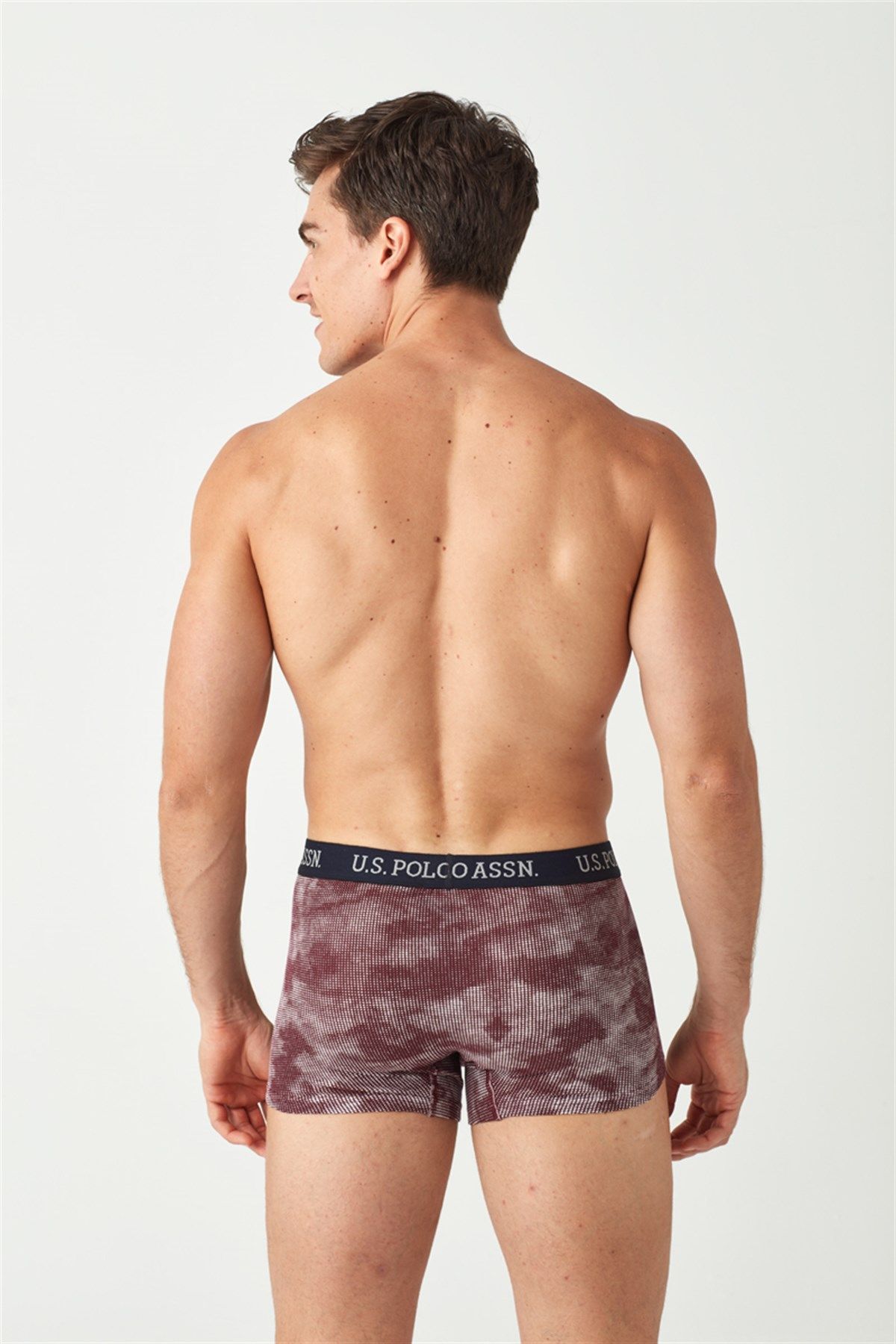 U.s Polo Assn. 80454 Erkek 3lü Uzun Paçalı Boxer-Lacivert&Bordo&Kamuflaj