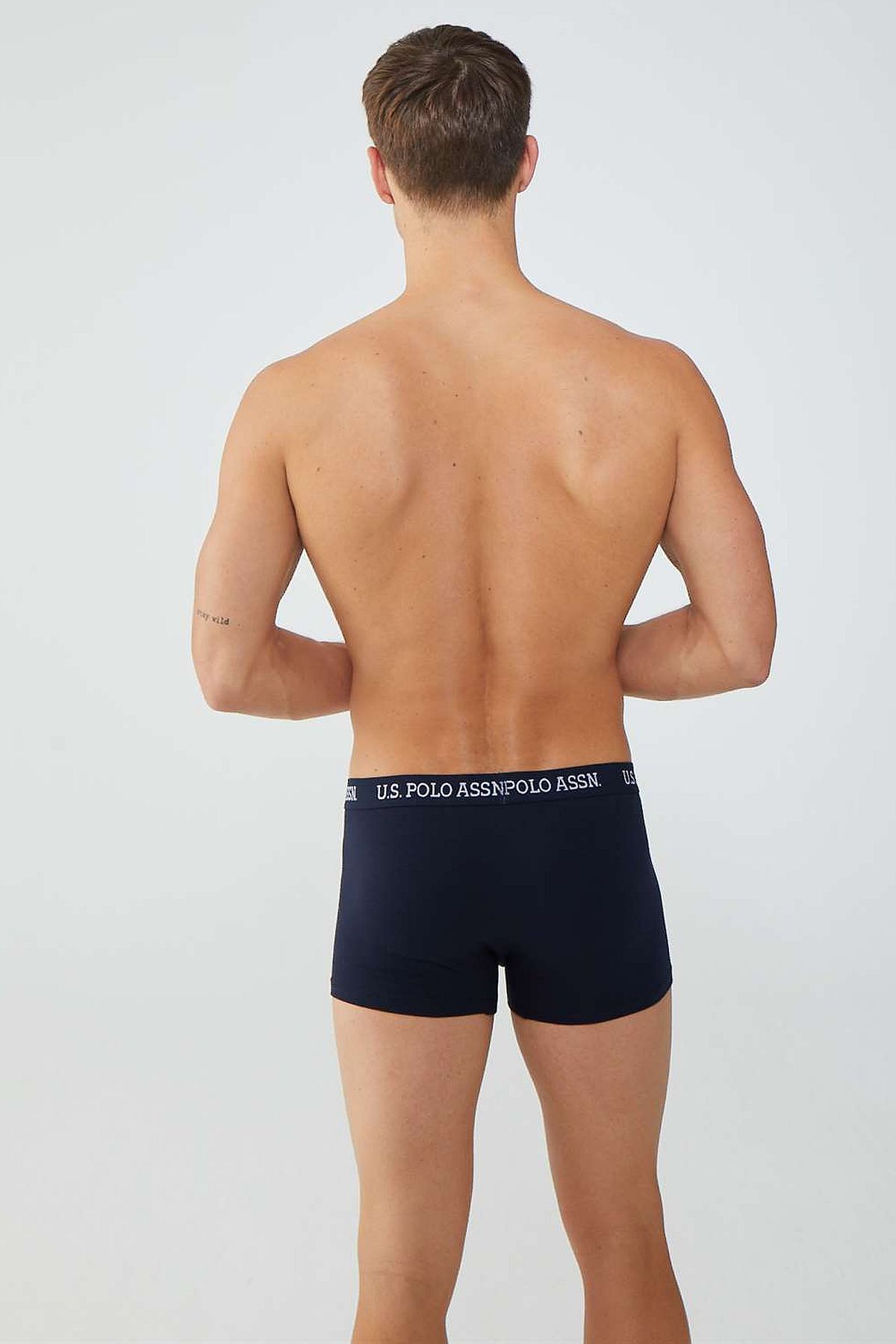 U.s Polo Assn. 80476 Erkek 2li Boxer-Lacivert&Baskılı