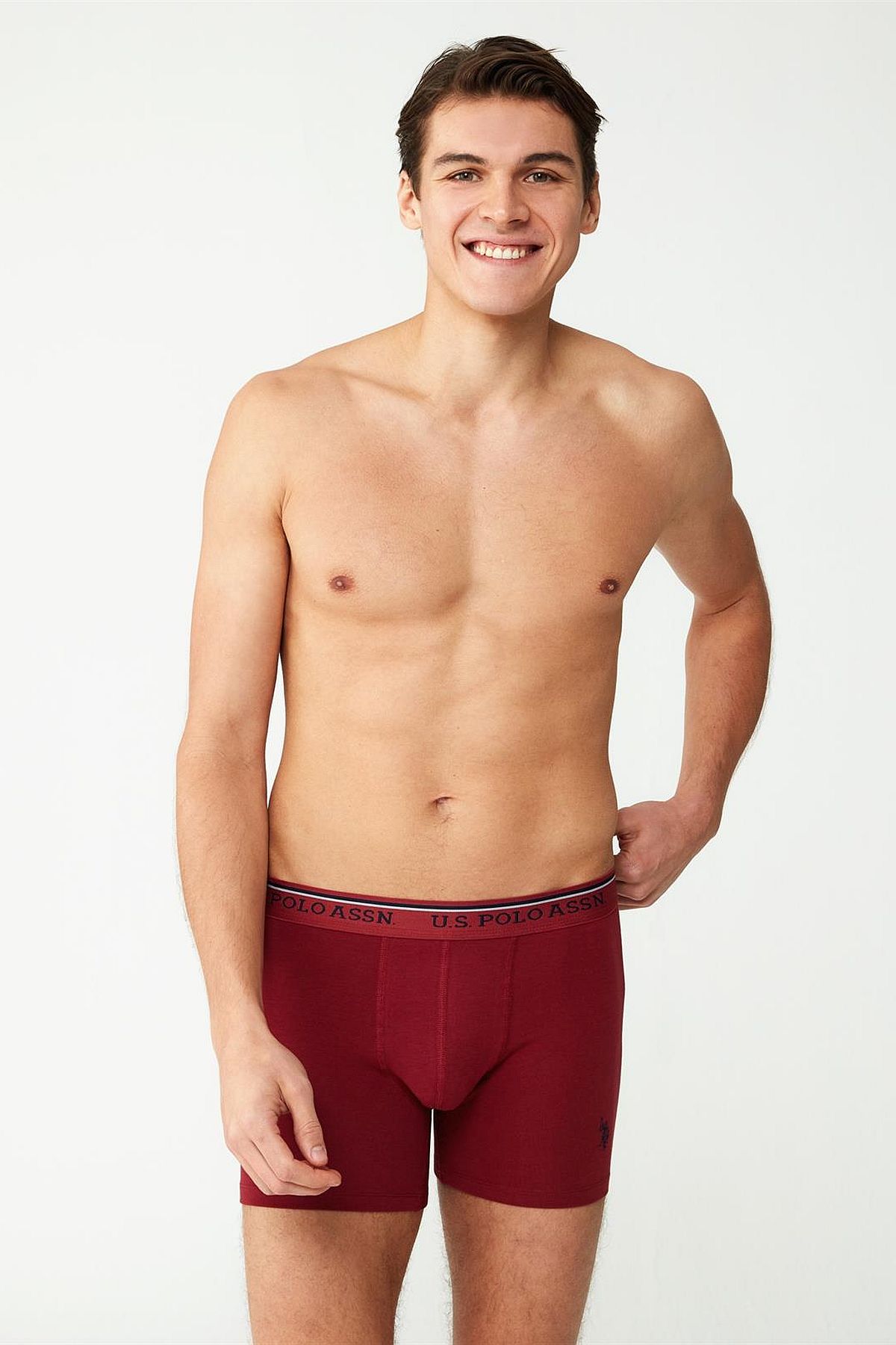 U.s Polo Assn. 80481 Erkek Modal Boxer-Bordo