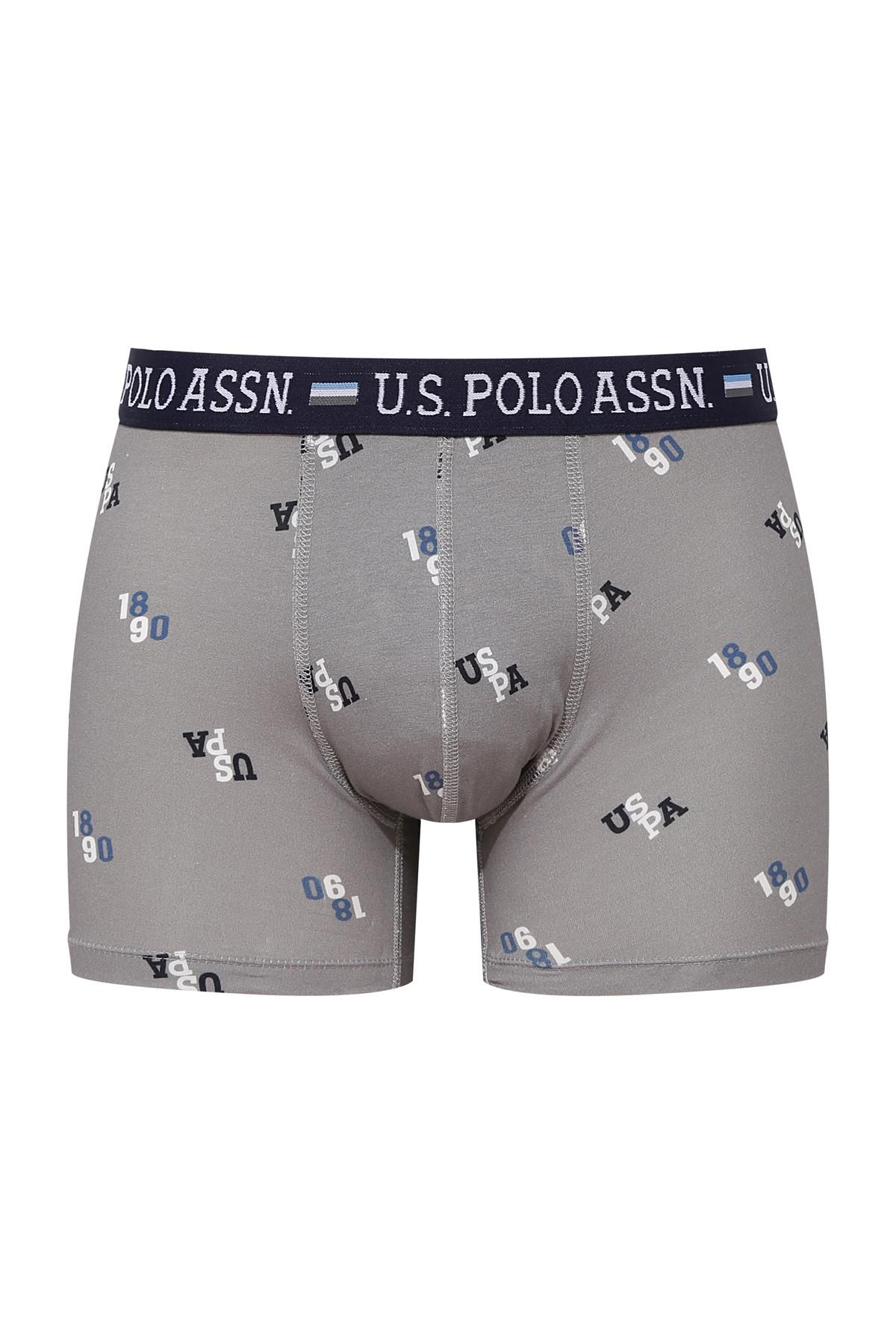 U.s Polo Assn. 80484 Erkek Modal Boxer-Gri