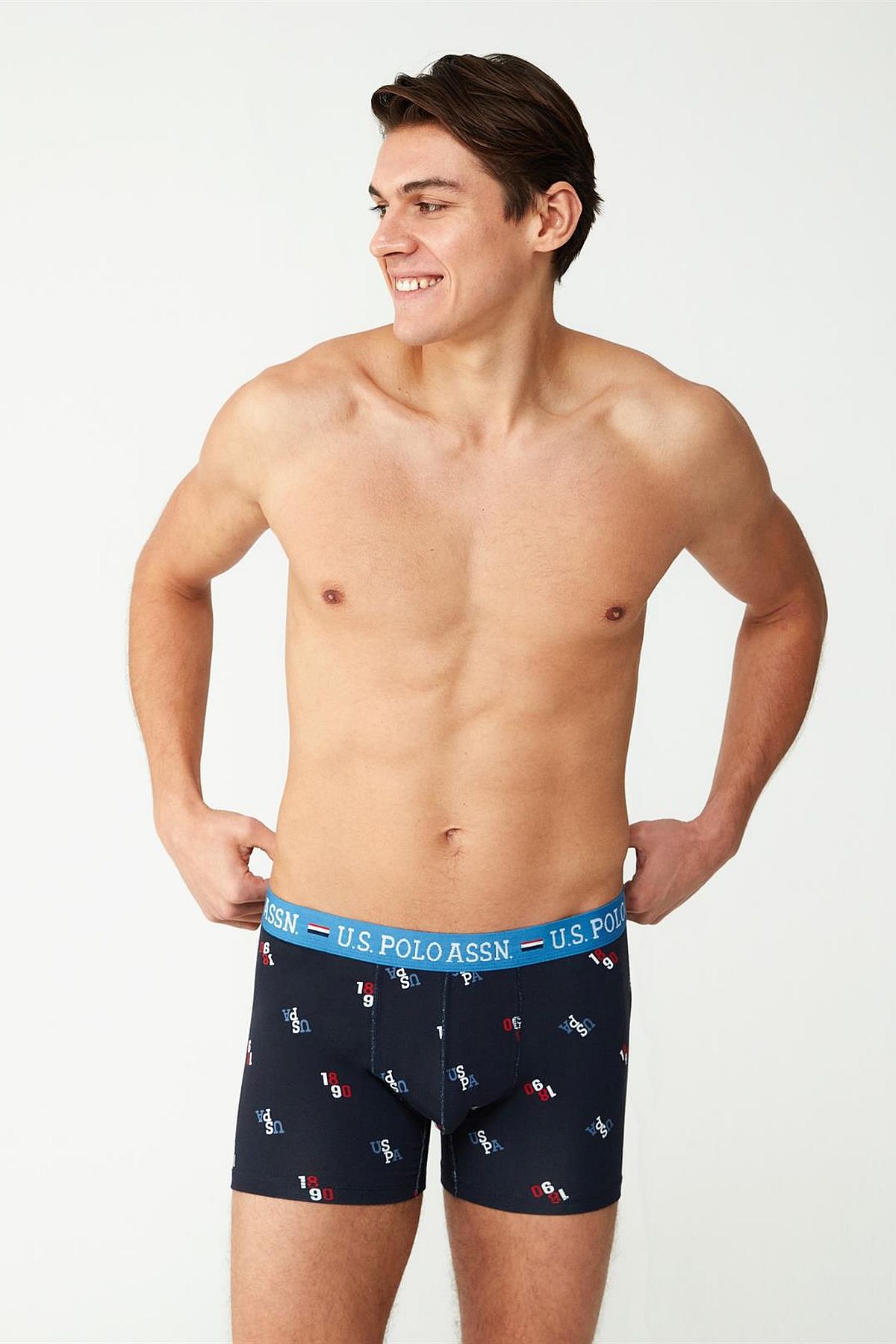 U.s Polo Assn. 80484 Erkek Modal Boxer-Lacivert