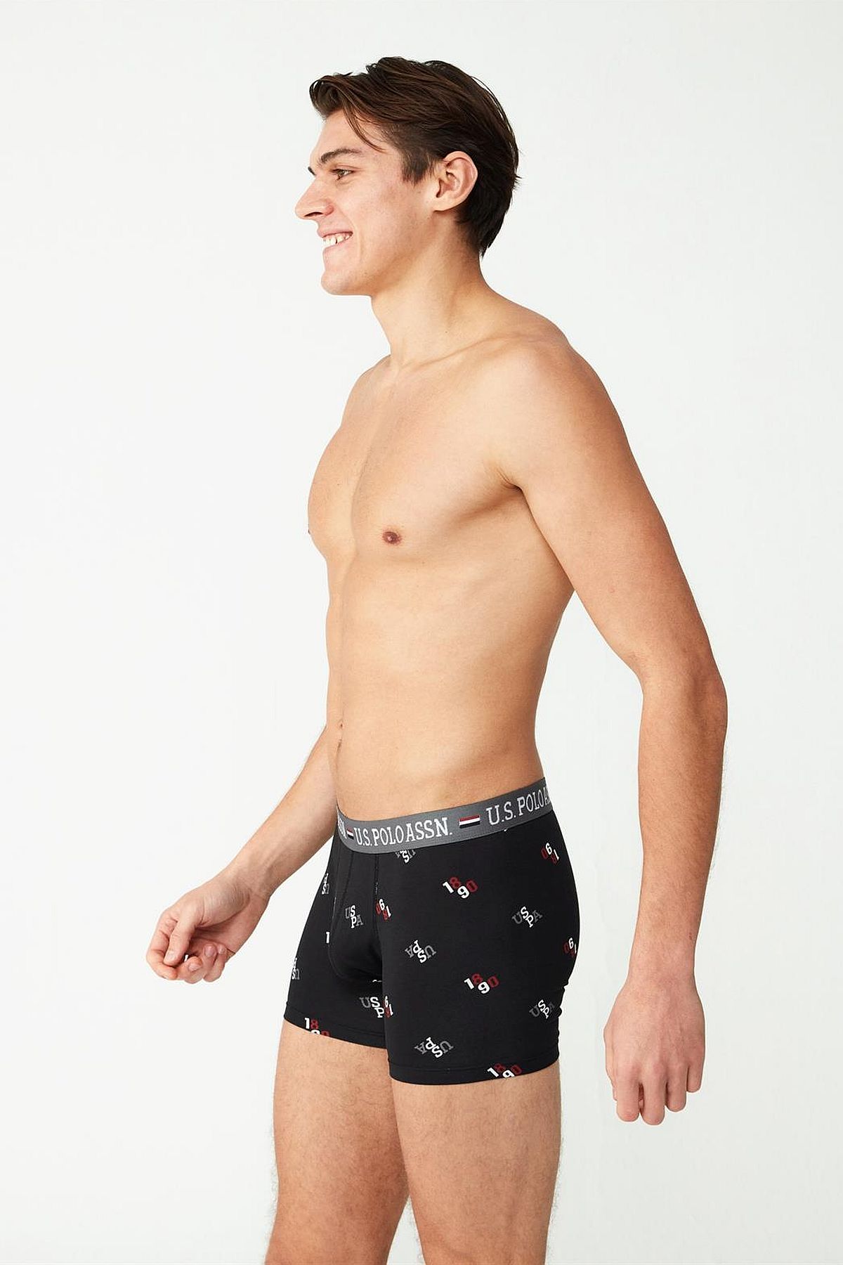 U.s Polo Assn. 80484 Erkek Modal Boxer-Siyah