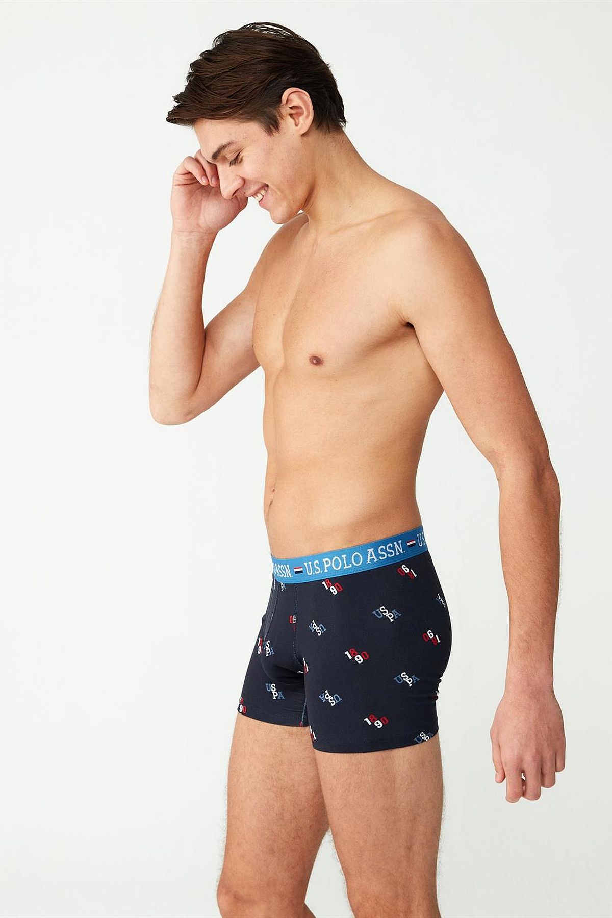 U.s Polo Assn. 80484 Erkek Modal Boxer-Lacivert