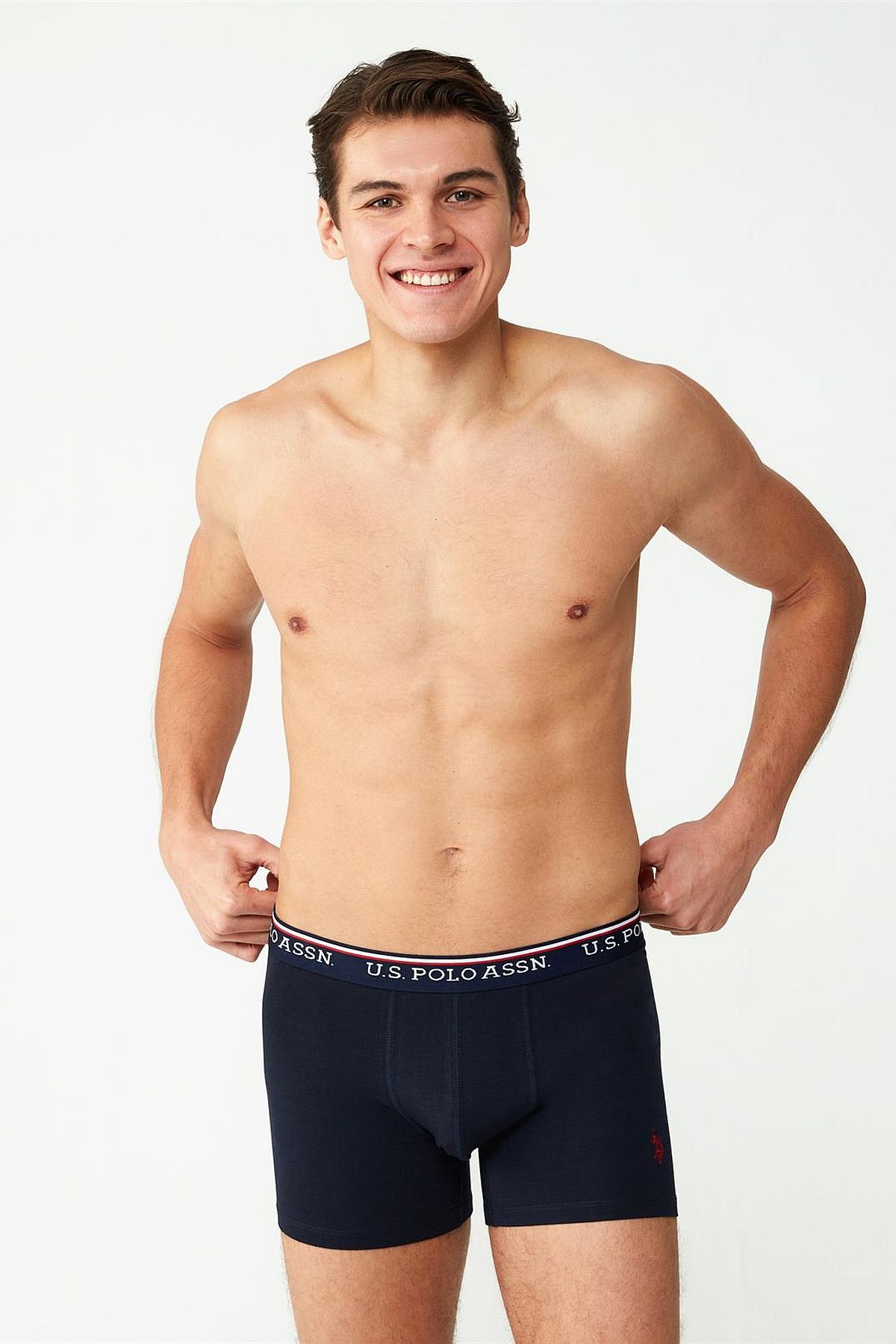 U.s Polo Assn. 80486 Erkek Modal 2li Boxer-Lacivert