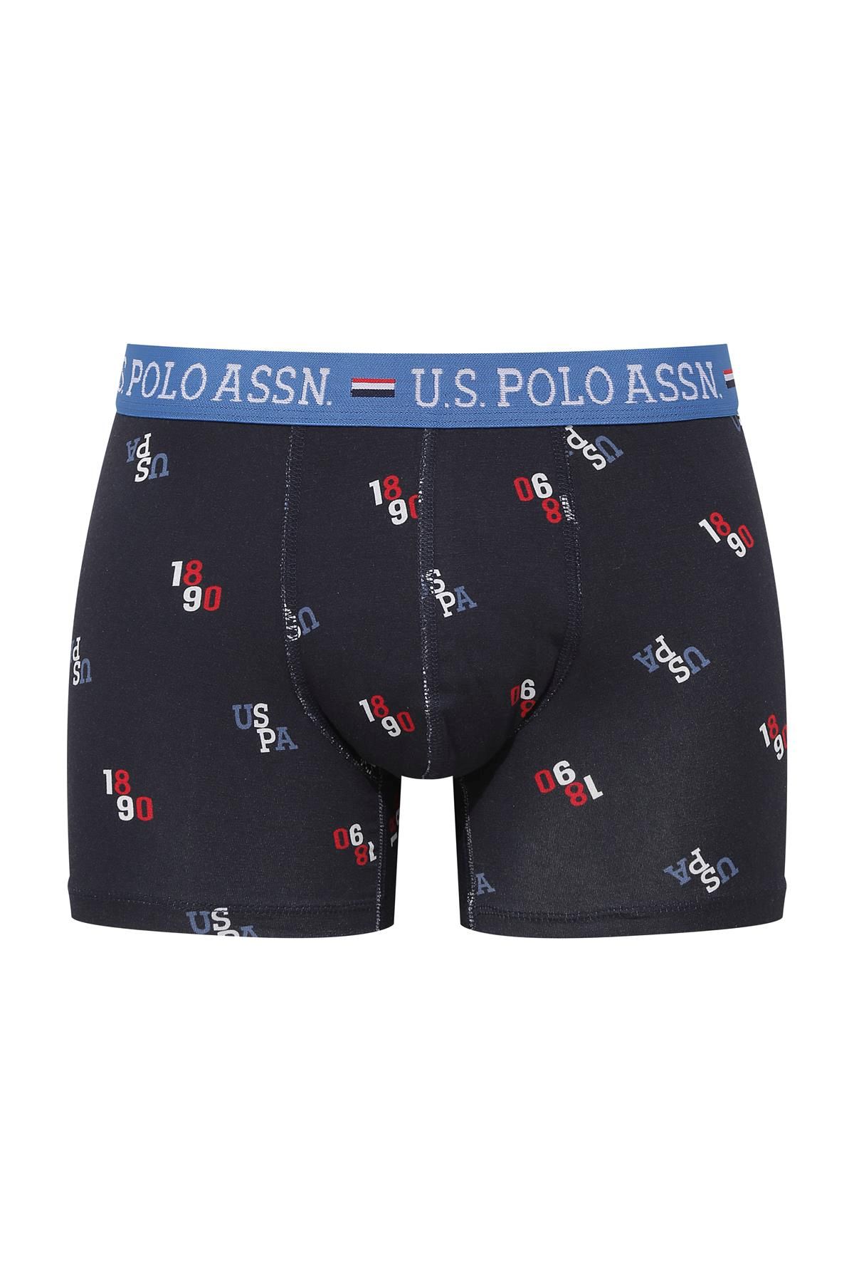 U.s Polo Assn. 80487 Erkek Modal 2li Boxer-İndigo&Lacivert