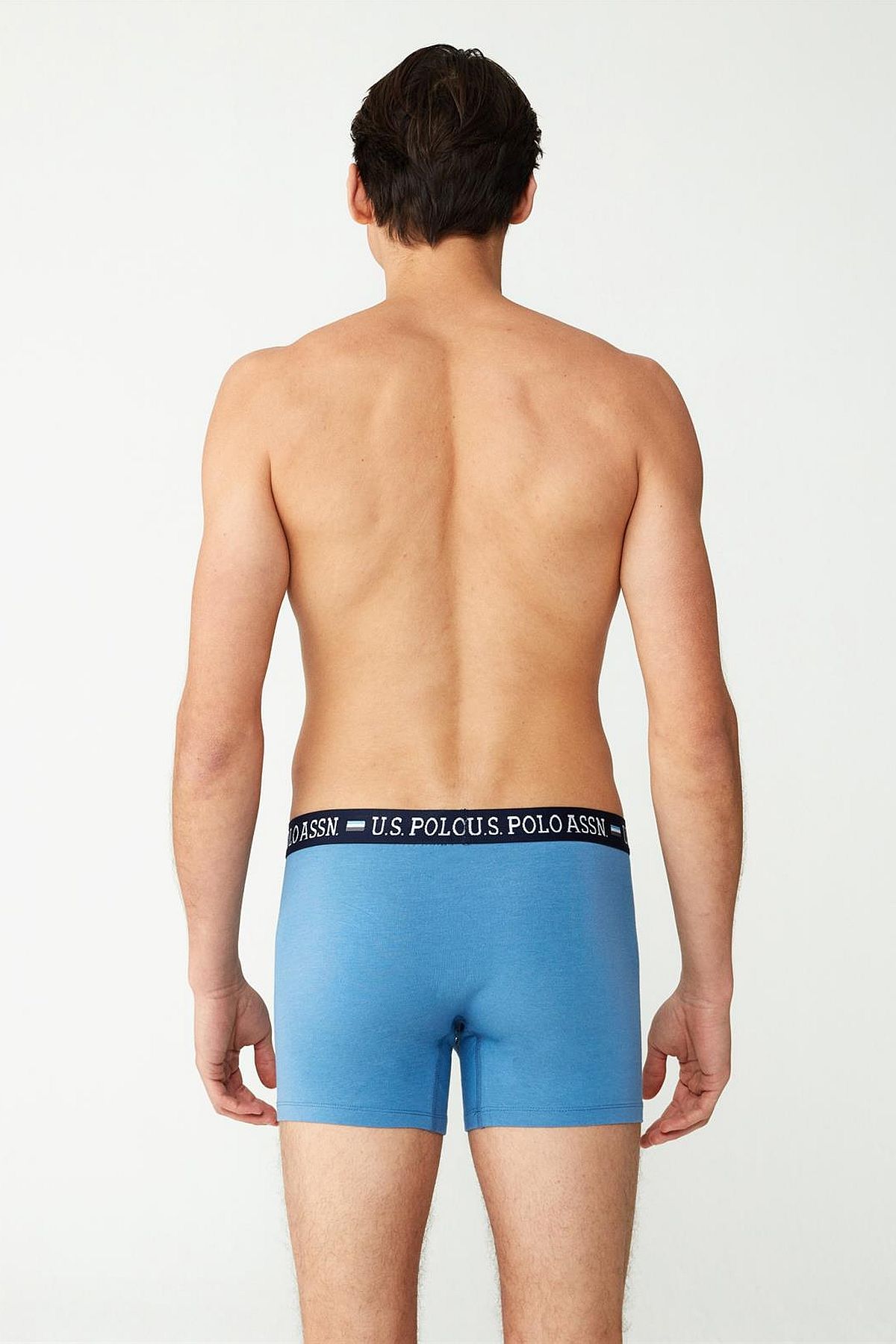 U.s Polo Assn. 80487 Erkek Modal 2li Boxer-İndigo&Lacivert