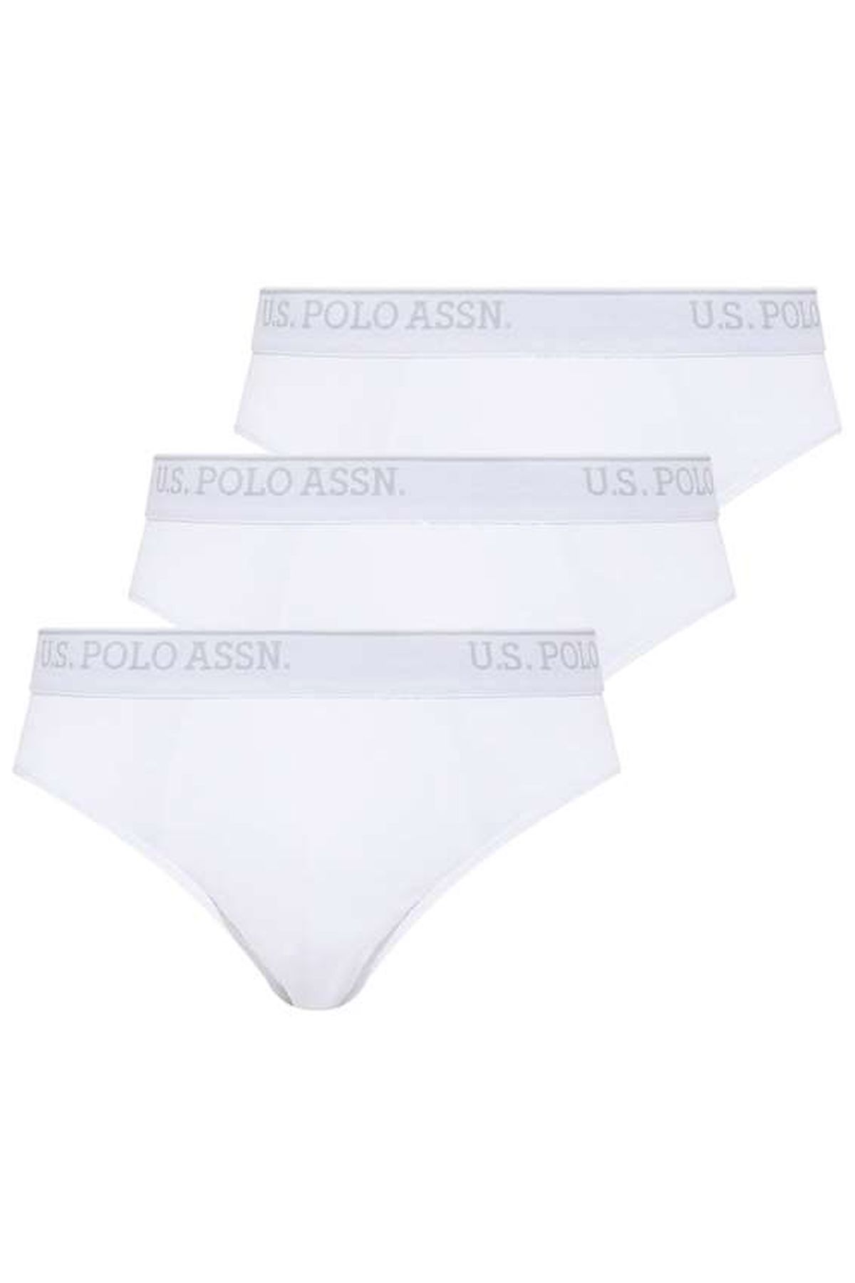 U.s Polo Assn. 83057 Erkek 3 Lü Slip-Beyaz