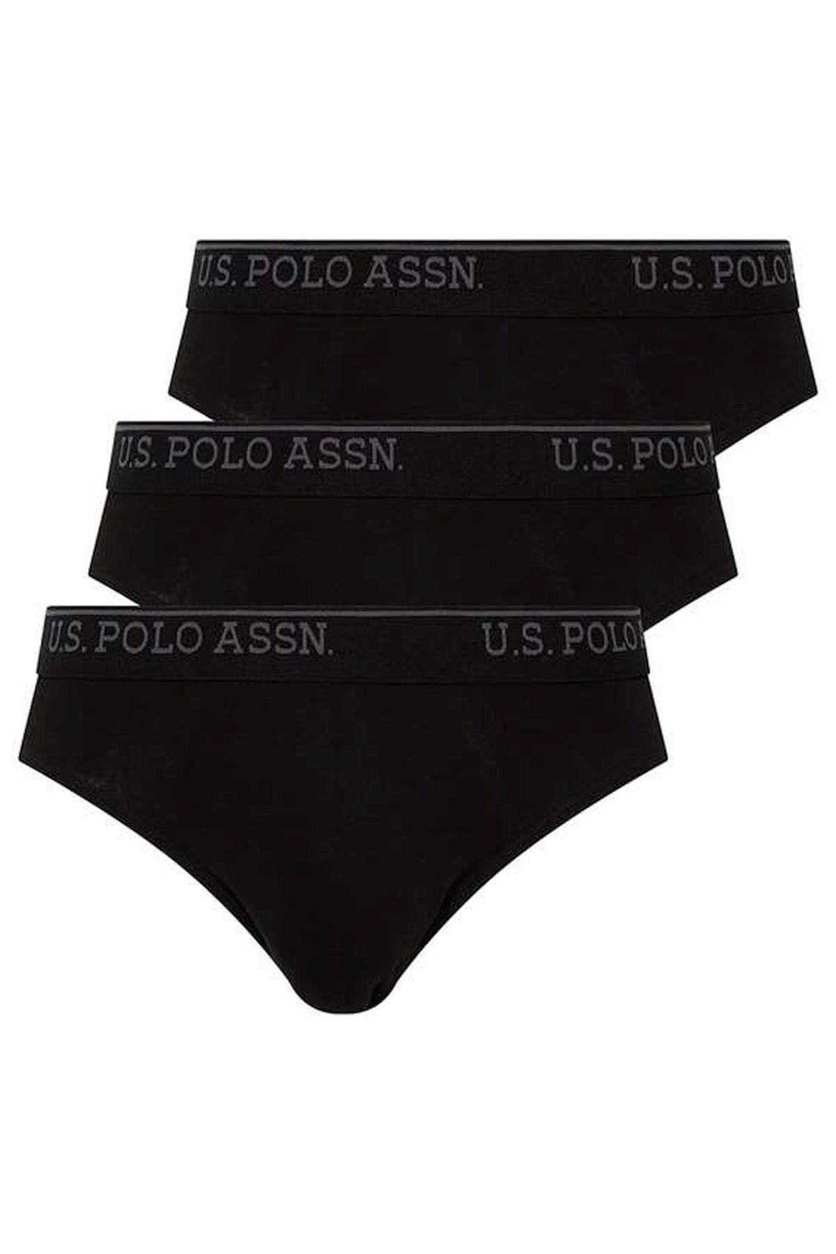 U.s Polo Assn. 83057 Erkek 3 Lü Slip-Siyah