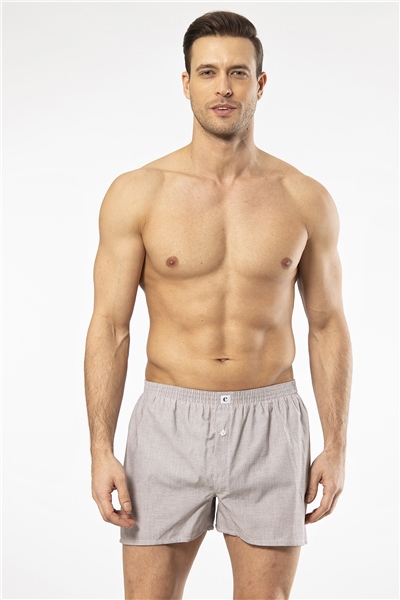 Cacharel 1113 Erkek Poplin Boxer-Kahverengi