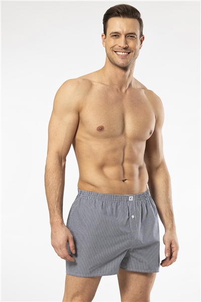 Cacharel 1113 Erkek Poplin Boxer-Lacivert