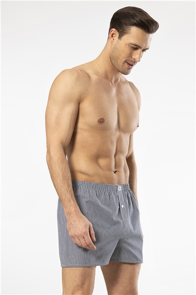 Cacharel 1113 Erkek Poplin Boxer-Lacivert