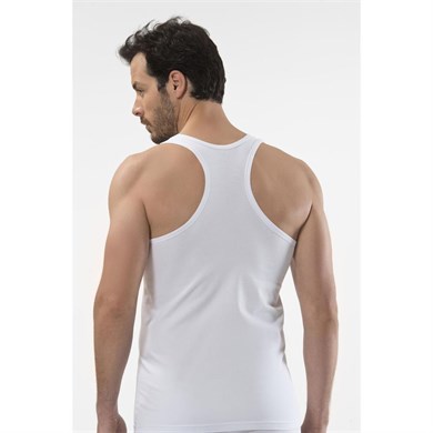 Cacharel 1302 Spor Erkek Atlet - Beyaz
