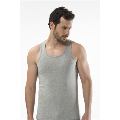 Cacharel 1302 Spor Erkek Atlet - Gri Melanj