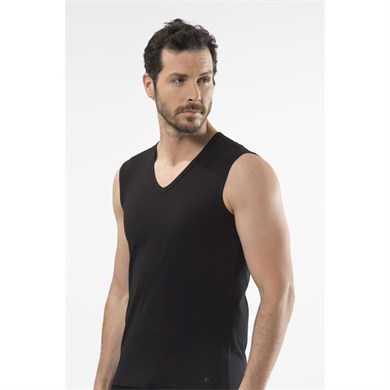 Cacharel 1304 Spor Erkek V Yaka - Siyah