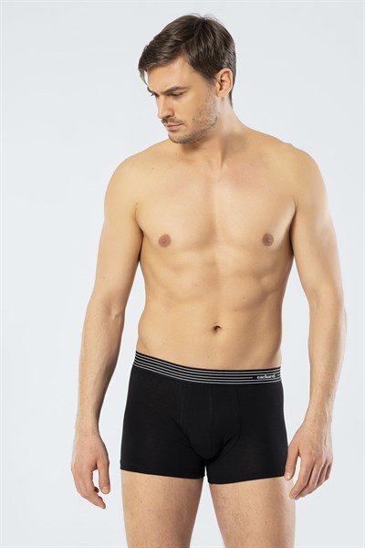 Cacharel 1320 Üçlü Boxer - Beyaz/Siyah/Gri Melanj