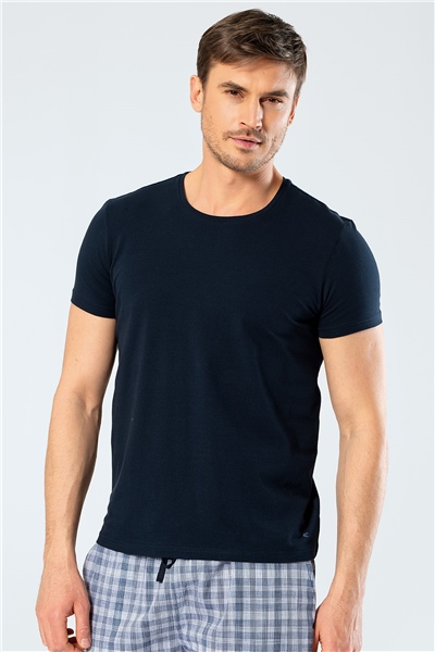 Cacharel 1331 O Yaka Kısa Kollu Erkek T-Shirt - Lacivert