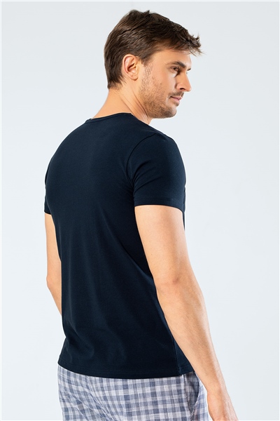 Cacharel 1331 O Yaka Kısa Kollu Erkek T-Shirt - Lacivert