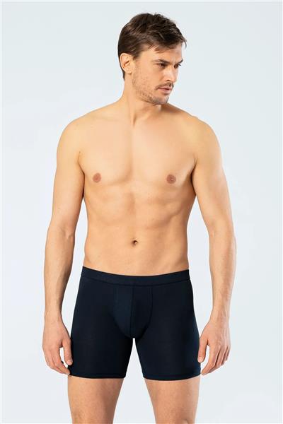 Cacharel 1336 Erkek Bel Bantlı Likralı Uzun Paçalı Boxer-Lacivert