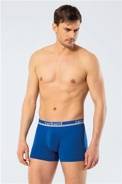 Cacharel 1337 Erkek 3lü Likralı Boxer-Lacivert&İndigo&Saks