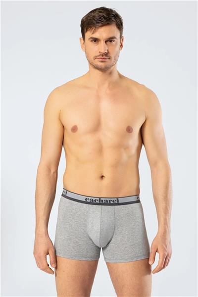 Cacharel 1337 Erkek 3lü Likralı Boxer-Beyaz&Siyah&Gri