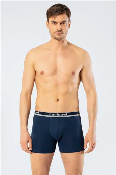 Cacharel 1338 Erkek 3lü Likralı Uzun Paça Boxer-Lacivert&İndigo&Saks