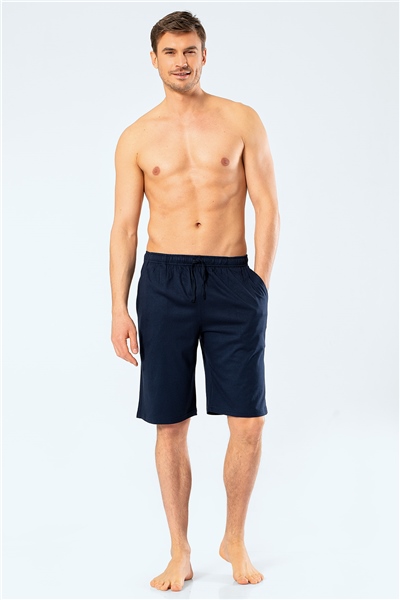 Cacharel 2172 Modal Erkek Bermuda Tek Alt  - Lacivert